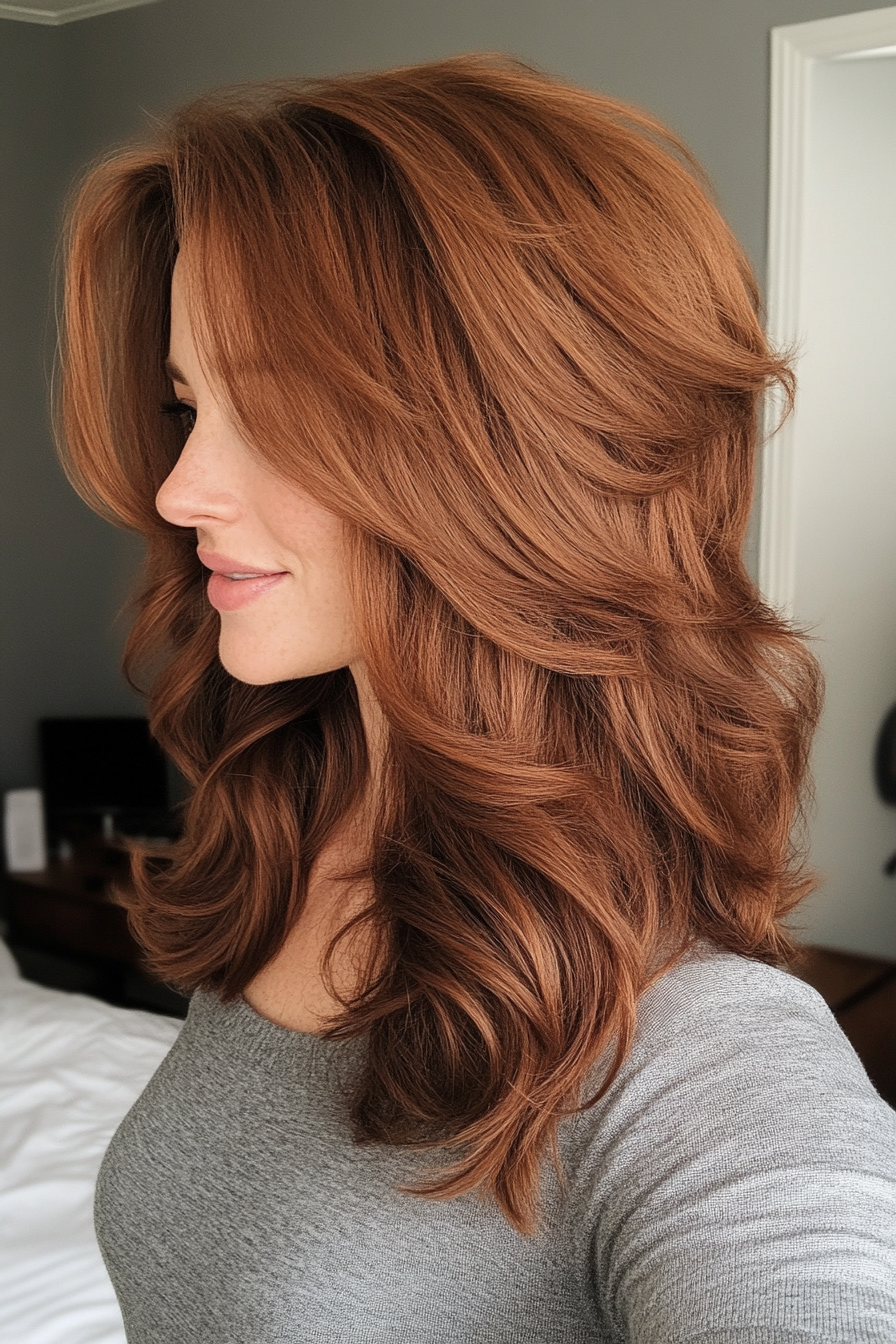 2. Chestnut Cloud Shag (Loose Hairstyles) - Loose Hairstyles