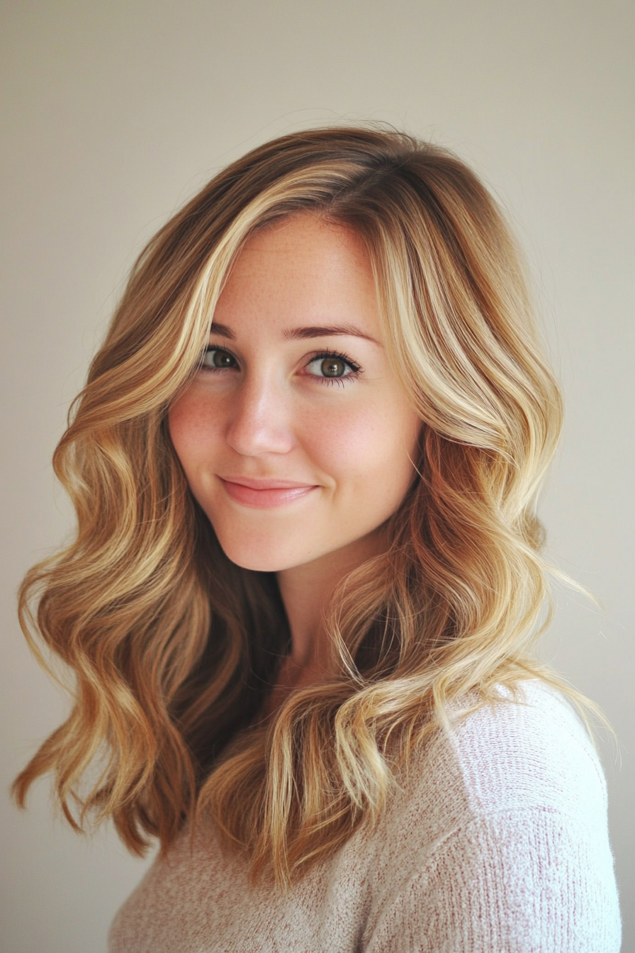 7. Butterscotch Blended Waves (Loose Hairstyles) - Loose Hairstyles