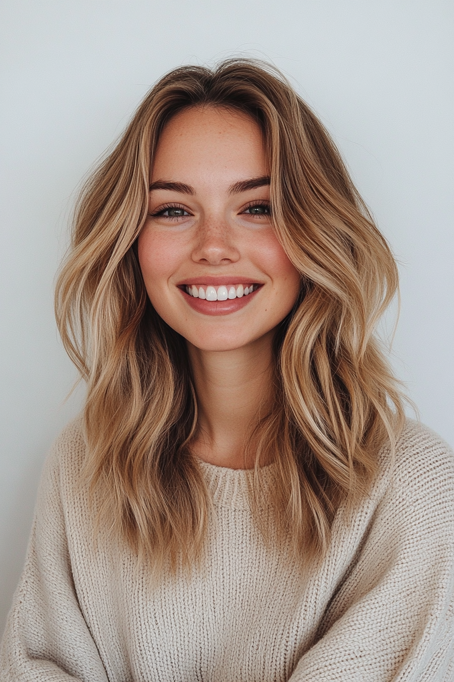 14. Honey Blonde Breezy Layers (Loose Hairstyles) - Loose Hairstyles