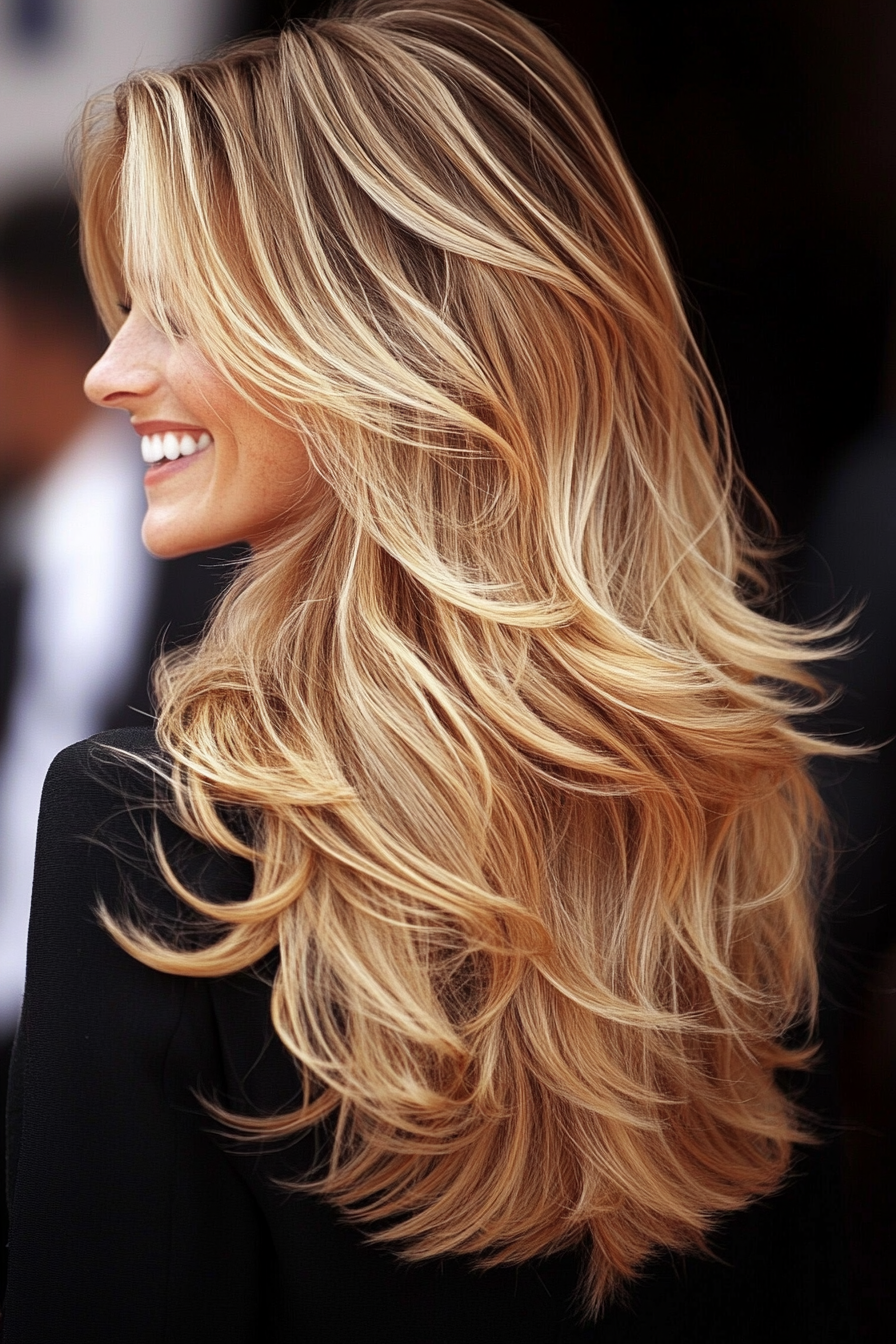 25. Golden Sand Soft Layers (Loose Hairstyles) - Loose Hairstyles