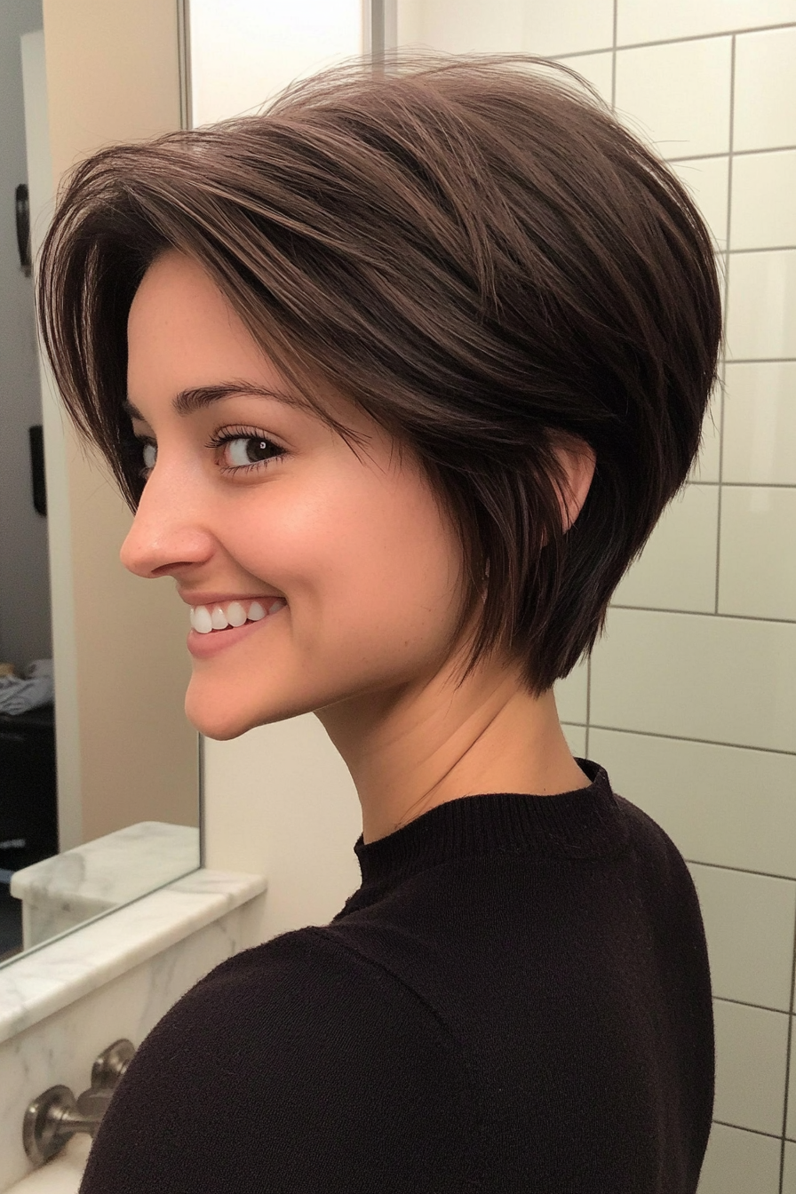 11. Espresso Wispy Pixie (Long Pixie Cuts) - Long Pixie Cuts