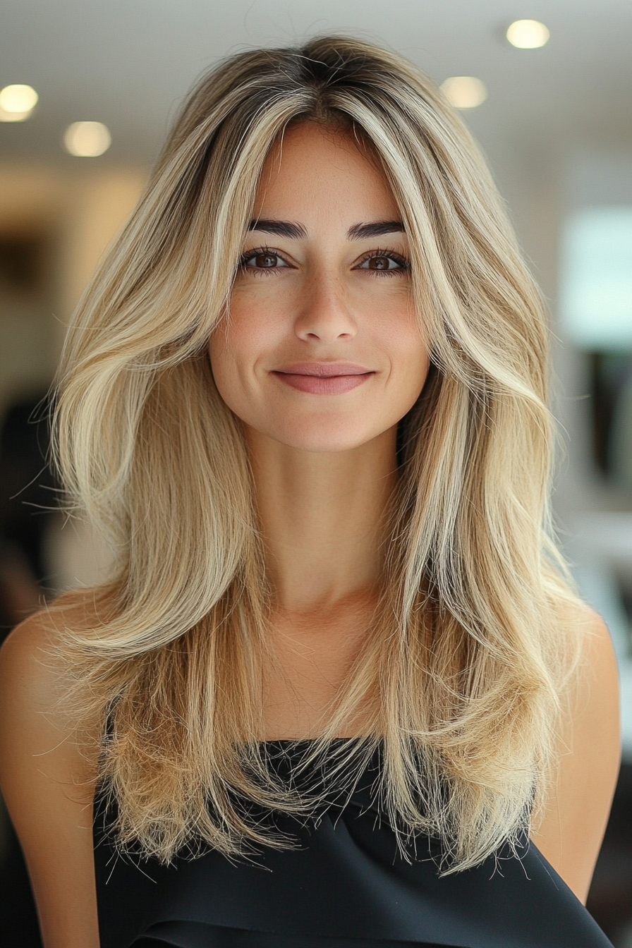 3. Wispy Shoulder Cut in Sandy Blonde (Medium Length Hairstyles For Thin Hair) - Medium Length Hairstyles For Thin Hair