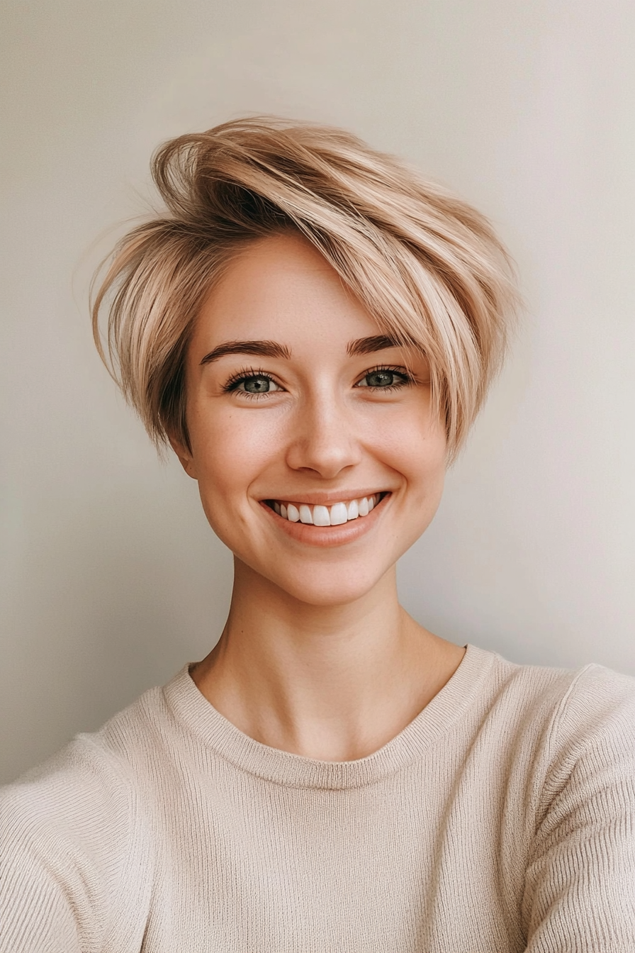 2. Soft Layered Pixie in Sandy Blonde (Spring Haircuts) - Spring Haircuts