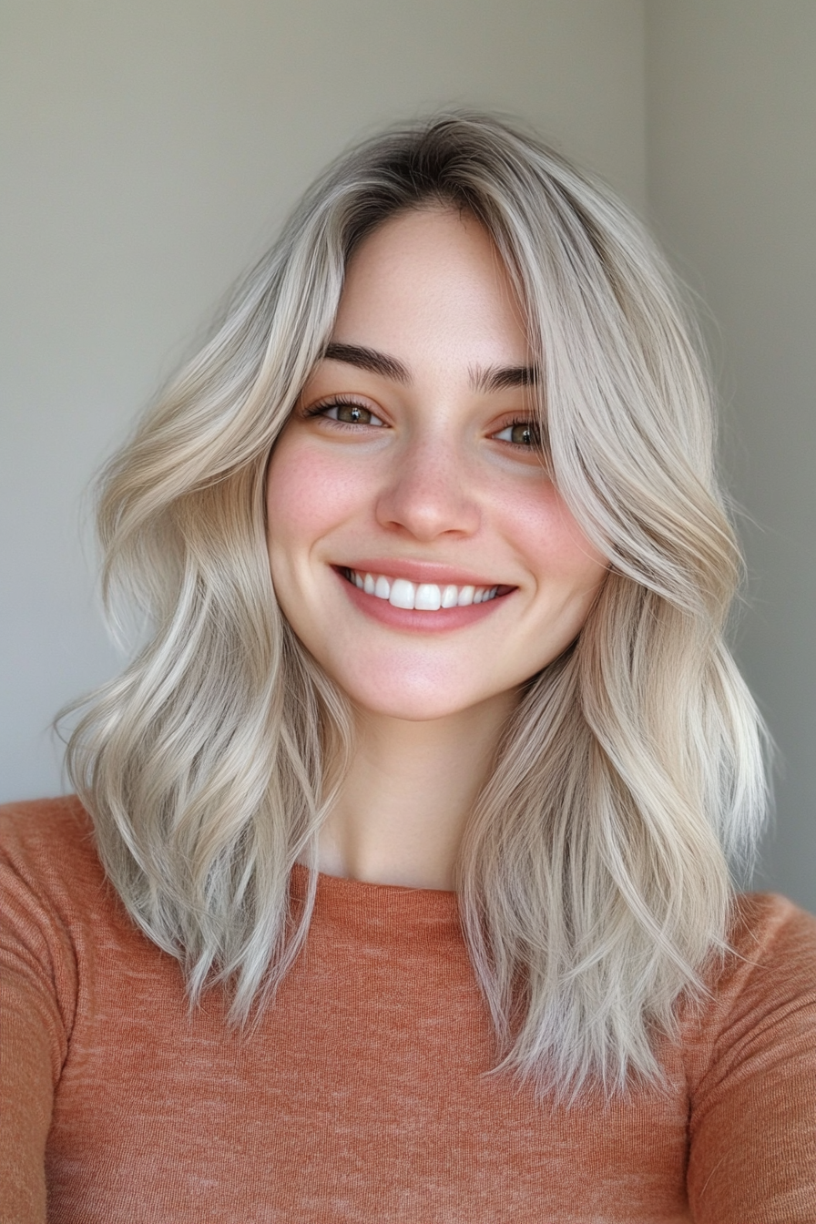 15. Modern Wolf Cut in Ash Blonde (Spring Haircuts) - Spring Haircuts