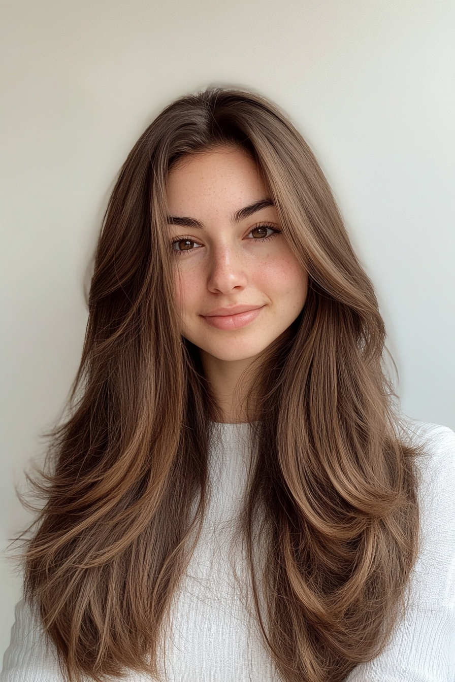 17. Subtle Face-Framing Layers in Warm Toffee (Spring Haircuts) - Spring Haircuts