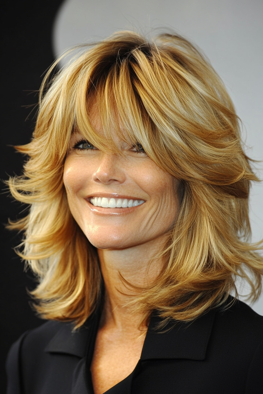 1. Golden Honey Shag (70S Haircuts For Women) - 70S Haircuts For Women