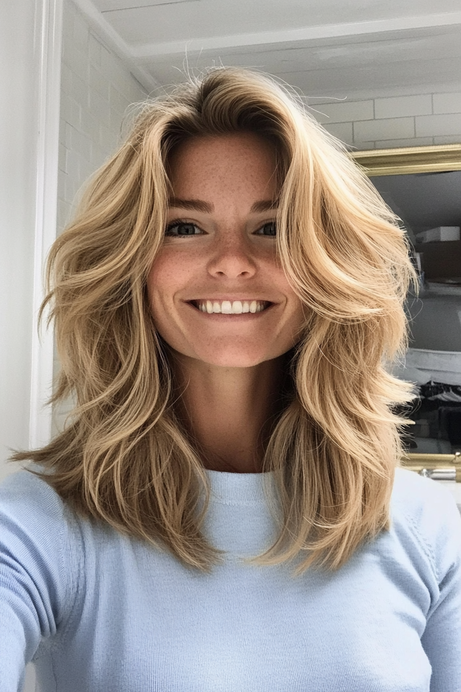 17. Sandy Blonde Sunlit Shag (70S Haircuts For Women) - 70S Haircuts For Women