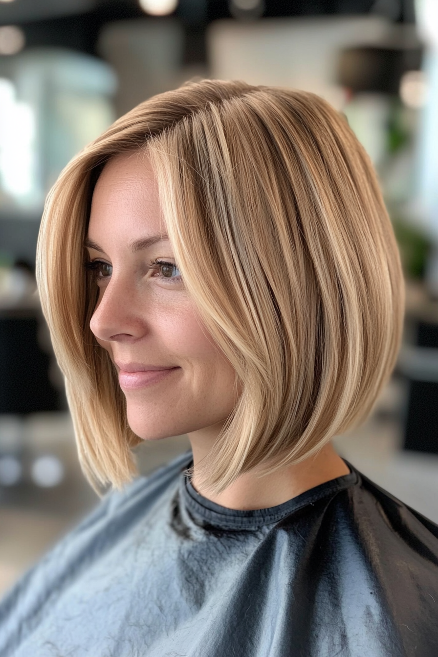 13. A-Line Bob in Sandy Blonde (Formal Bob Hairstyles) - Formal Bob Hairstyles