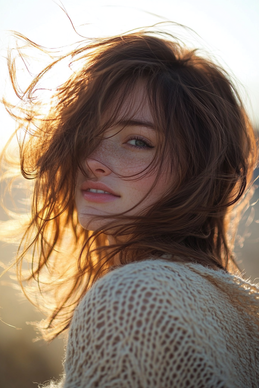 5. Coastal Shag in Warm Caramel (Beach Hairstyles) - Beach Hairstyles