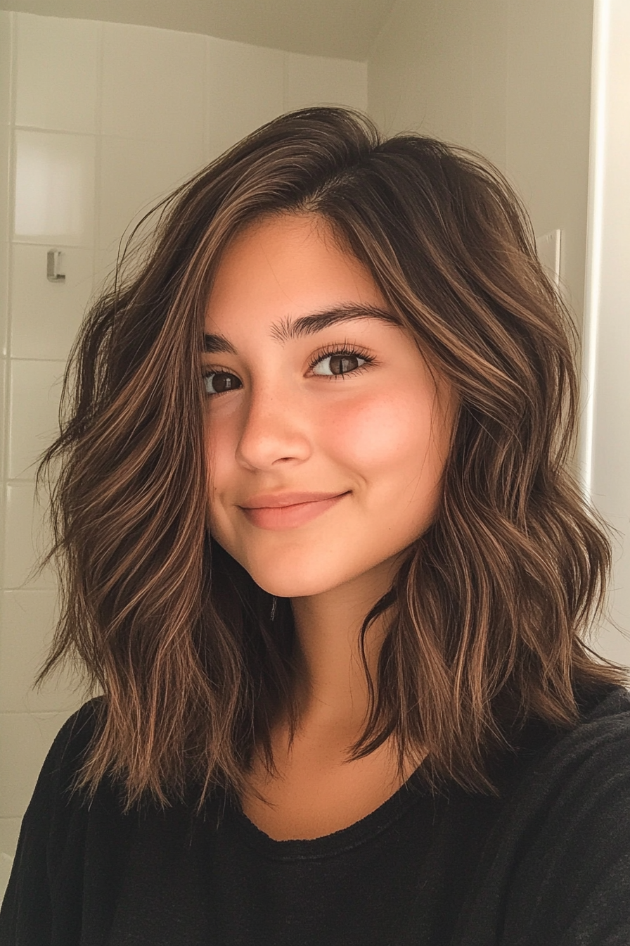 18. Shoreline Tousle in Medium Brunette (Beach Hairstyles) - Beach Hairstyles