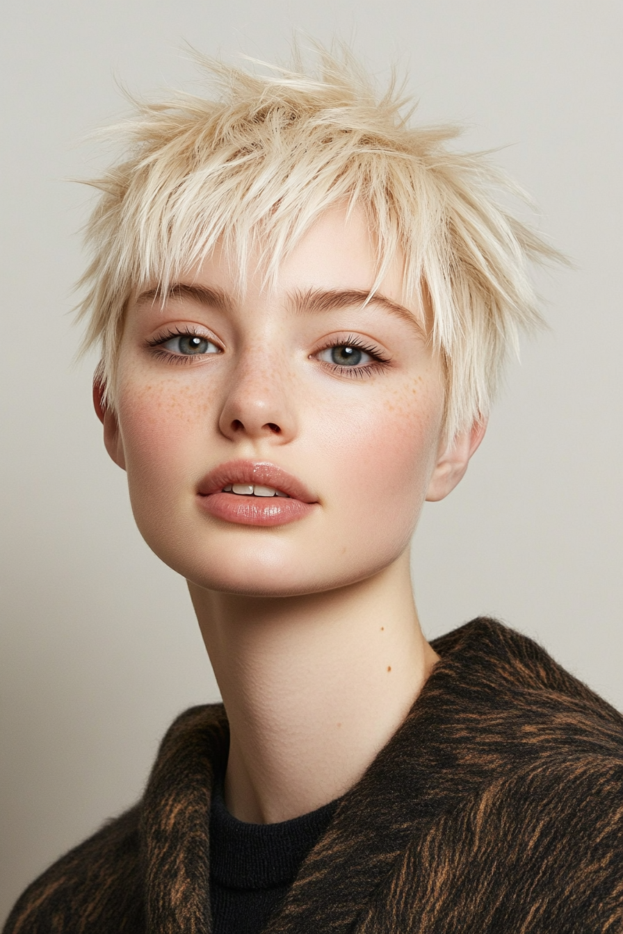 2. Textured Crop in Medium Blonde (Short Spiky Haircuts For Fine Hair) - Short Spiky Haircuts For Fine Hair
