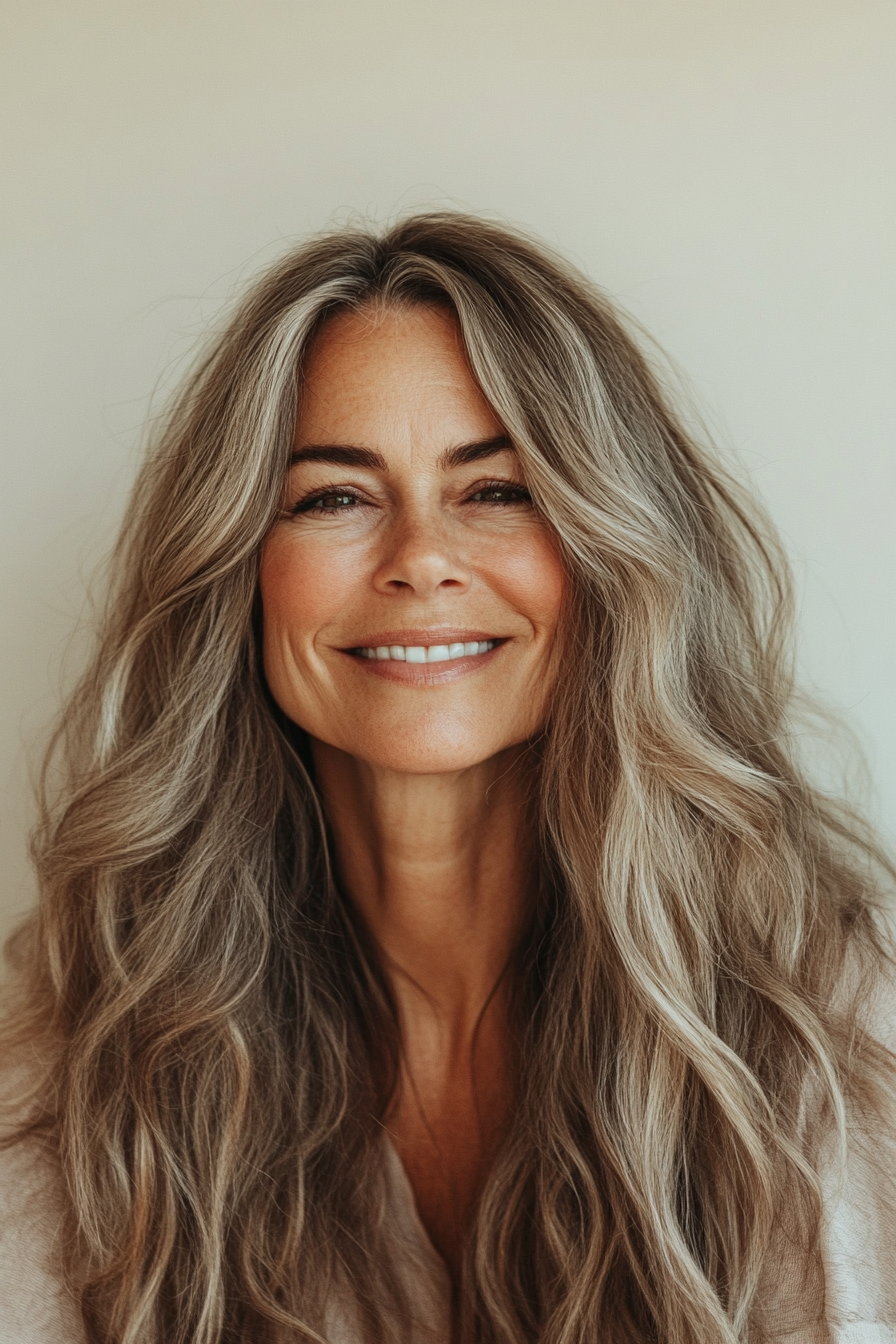 13. Beachy Waves with Dark Blonde (Long Hairstyles For Women Over 50) - Long Hairstyles For Women Over 50