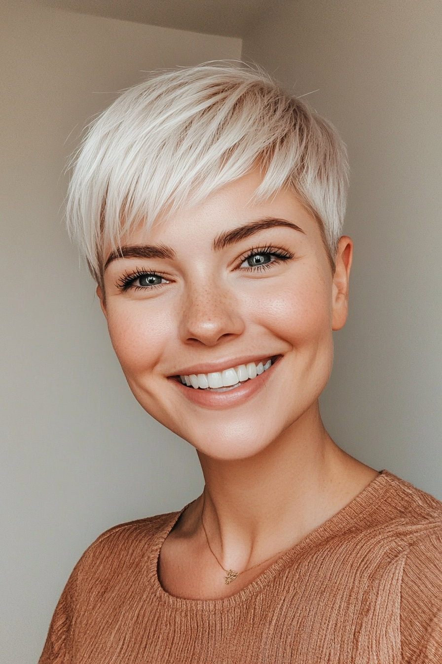 11. Platinum Wispy Pixie (Short Pixie Haircuts) - Short Pixie Haircuts
