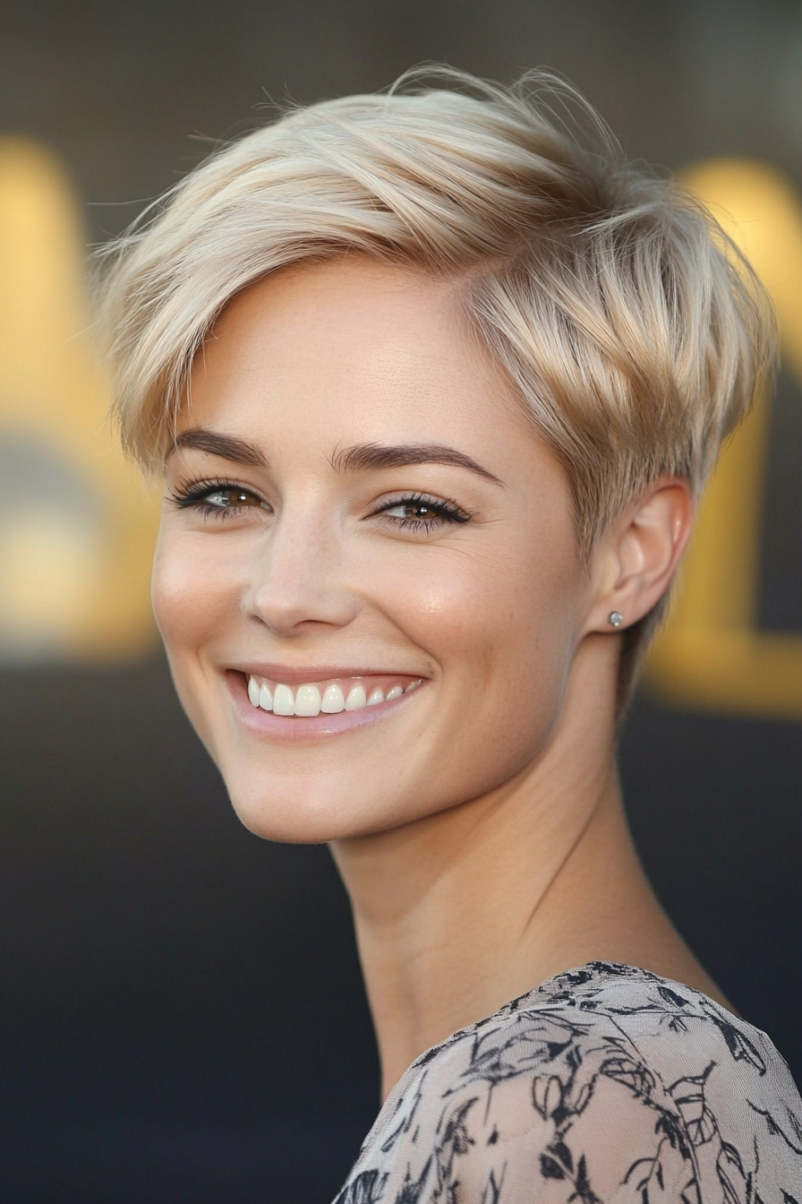 15. Sandy Blonde Soft Pixie (Short Pixie Haircuts) - Short Pixie Haircuts