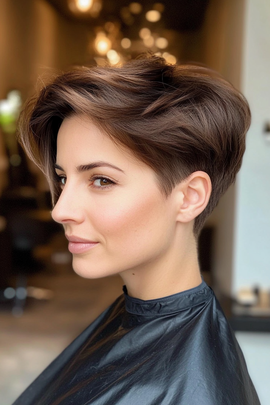 26. Espresso Side-Swept Pixie (Short Pixie Haircuts) - Short Pixie Haircuts