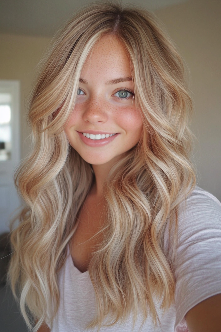 4. Strawberry Blonde Soft Waves (Blonde Haircuts) - Blonde Haircuts