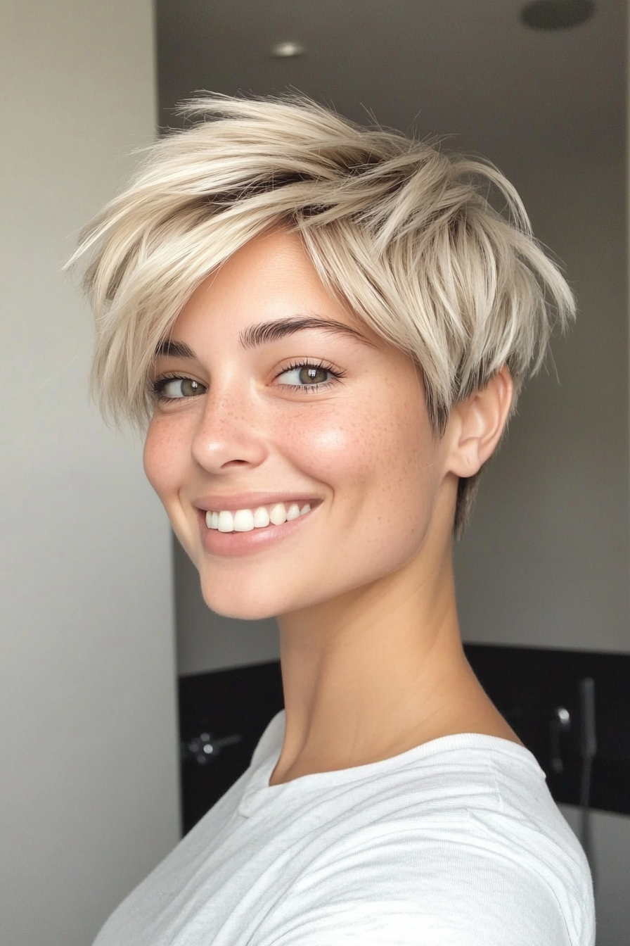 15. Ashy Blonde Textured Crop (Blonde Haircuts) - Blonde Haircuts