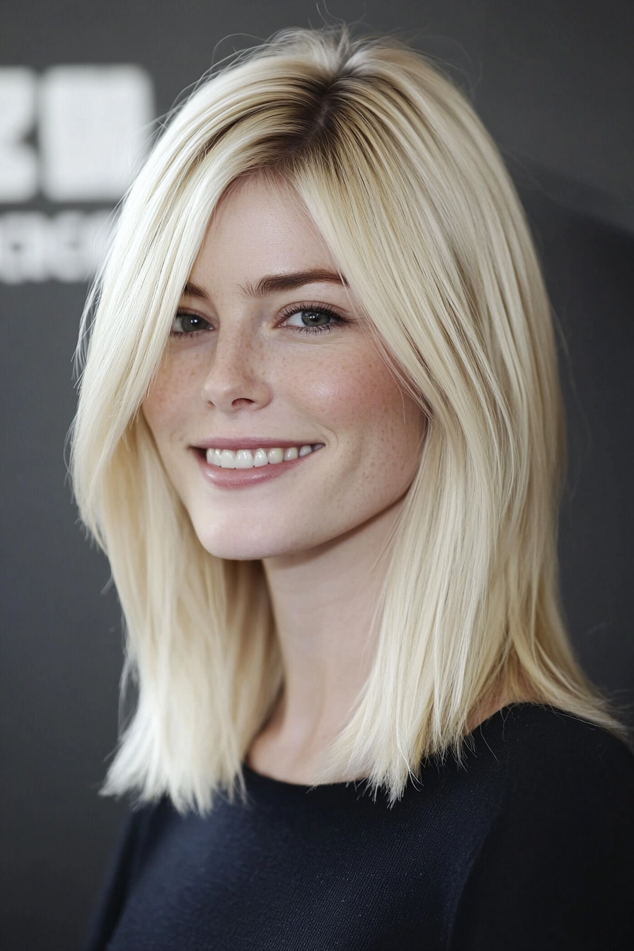 17. Natural Blonde Collarbone-Length Cut (Blonde Haircuts) - Blonde Haircuts