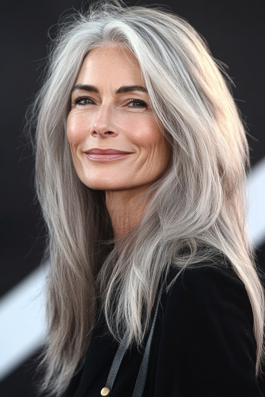 12. Collarbone-Length Cut in Ash Blonde (Haircuts For Older Women With Thin Hair) - Haircuts For Older Women With Thin Hair