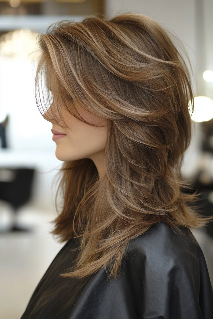 4. Shaggy Layers in Soft Ash Brown (Medium Layered Haircuts) - Medium Layered Haircuts