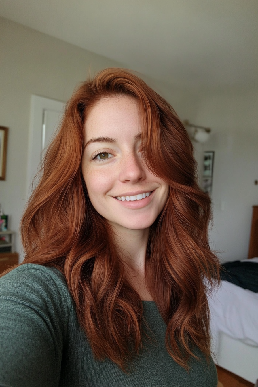 26. Deep Chestnut Tousled Shag (Shaggy Haircuts) - Shaggy Haircuts