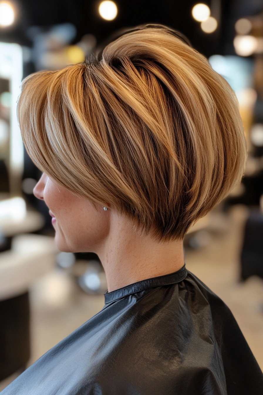 2. Tapered Pixie Bob with Honey Blonde Highlights (Pixie Bob Haircut Ideas) - Pixie Bob Haircut Ideas