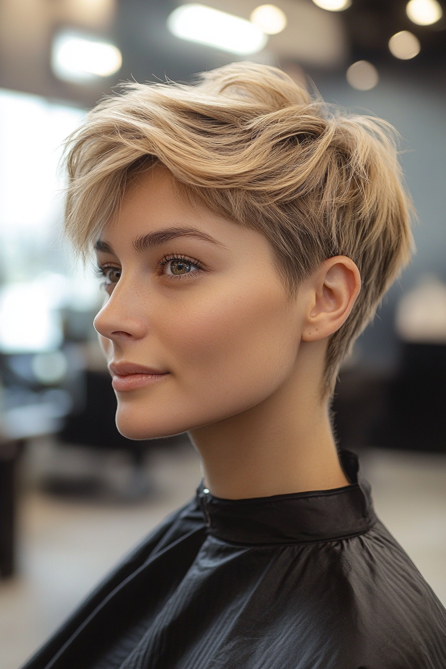 12. Classic Boyish Cut in Sandy Blonde (Short Hairstyles For Thick Hair) - Short Hairstyles For Thick Hair