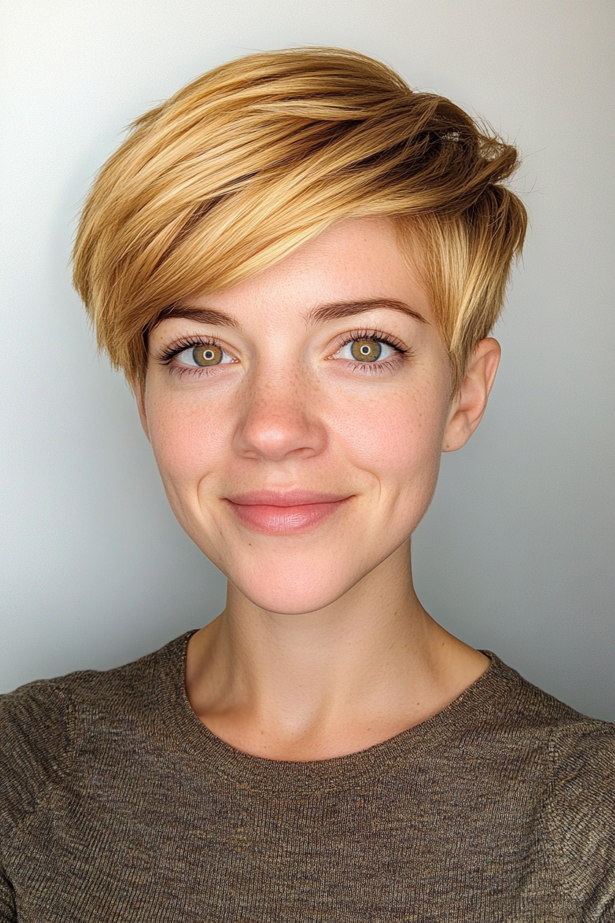 8. Golden Blonde Choppy Pixie (Very Short Pixie Haircuts) - Very Short Pixie Haircuts