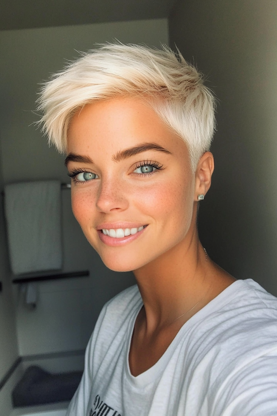3. Platinum Blonde Pixie (Very Short Pixie Haircuts) - Very Short Pixie Haircuts