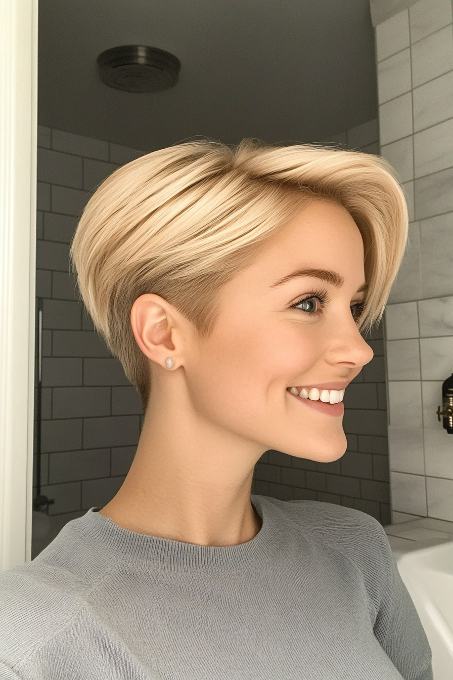 6. Ash Blonde Pixie (Short Blonde Haircuts For Fine Hair) - Short Blonde Haircuts For Fine Hair