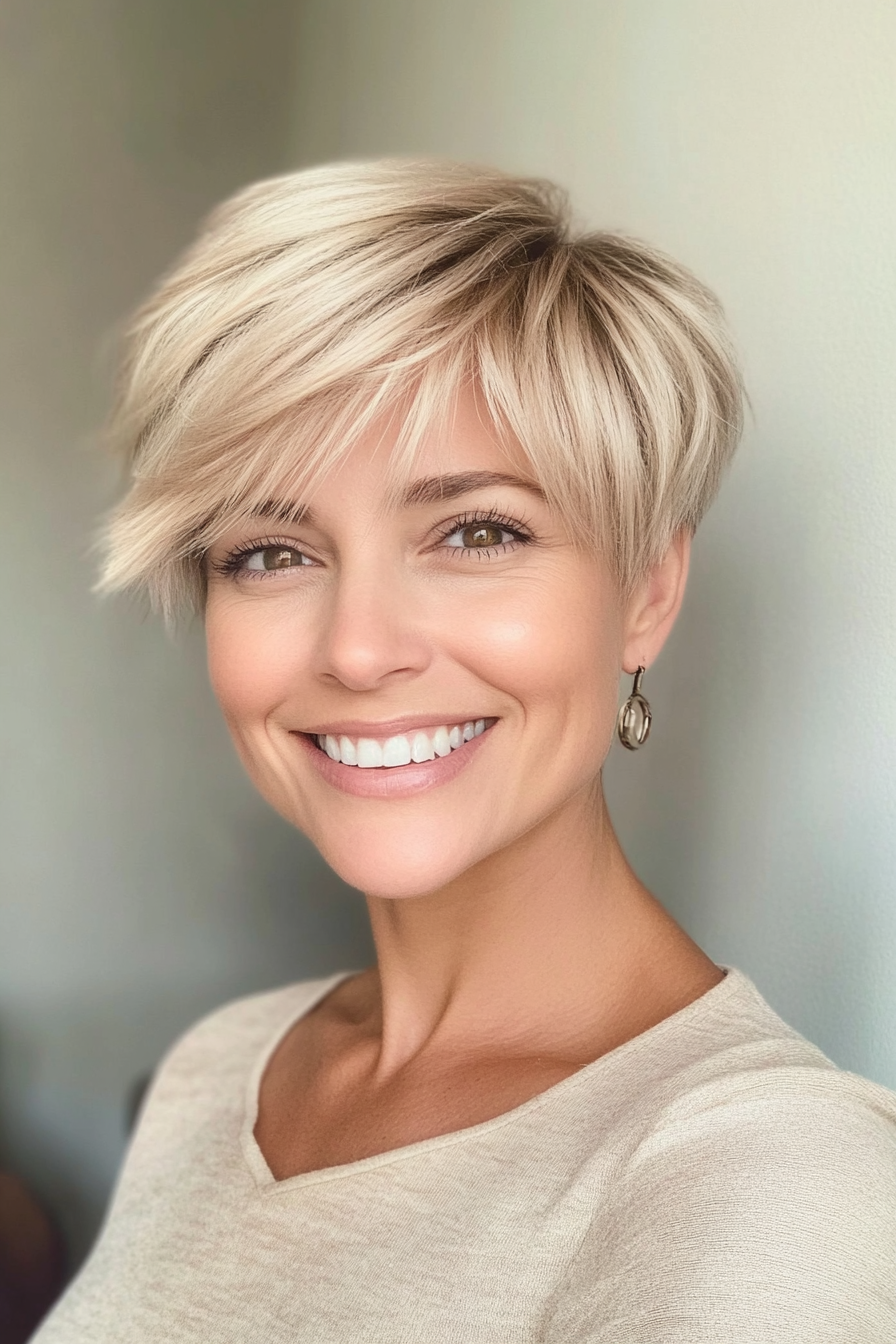 19. Feathered Pixie (Soft Blonde) (Classy Short Haircuts For Women) - Classy Short Haircuts For Women